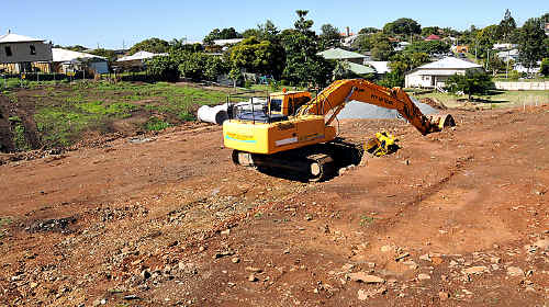 Operational works have started on a public housing development in Coop Street, but councillors are worried about on-site parking spaces. Operational works have started on a public housing development in Coop Street, but councillors are worried about on-site parking spaces.